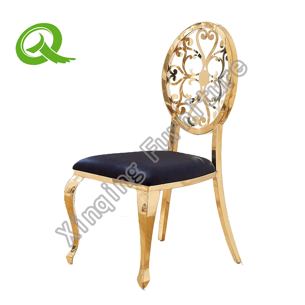 
Modern metal velvet stackable dining chair for hotel and wedding 