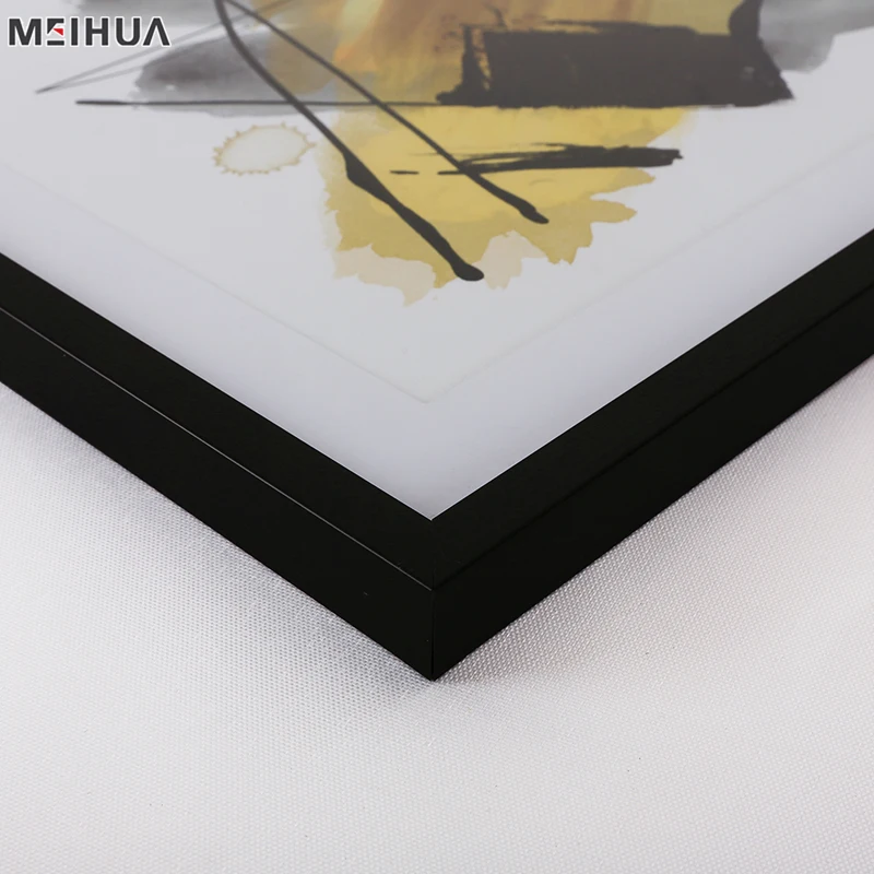 Cheap price picture frame photo frame designs painting on bedroom with paper mat