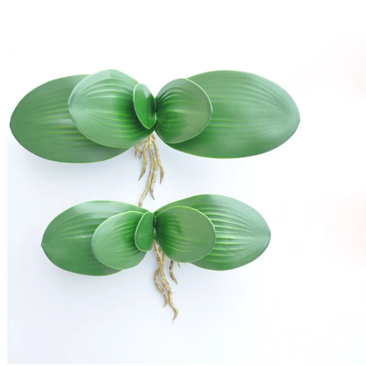 Высококачественные шелковые бабочки ручной работы листья орхидеи для украшения