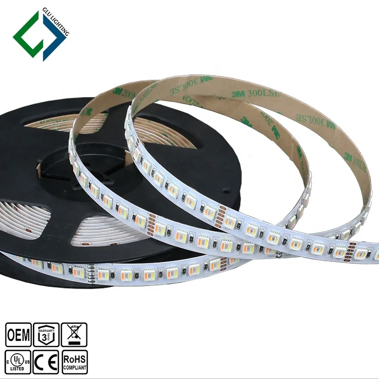 
RGBWW CCT flexible led tape, RGB bi color high CRI Ra95 cinematography led tape light 