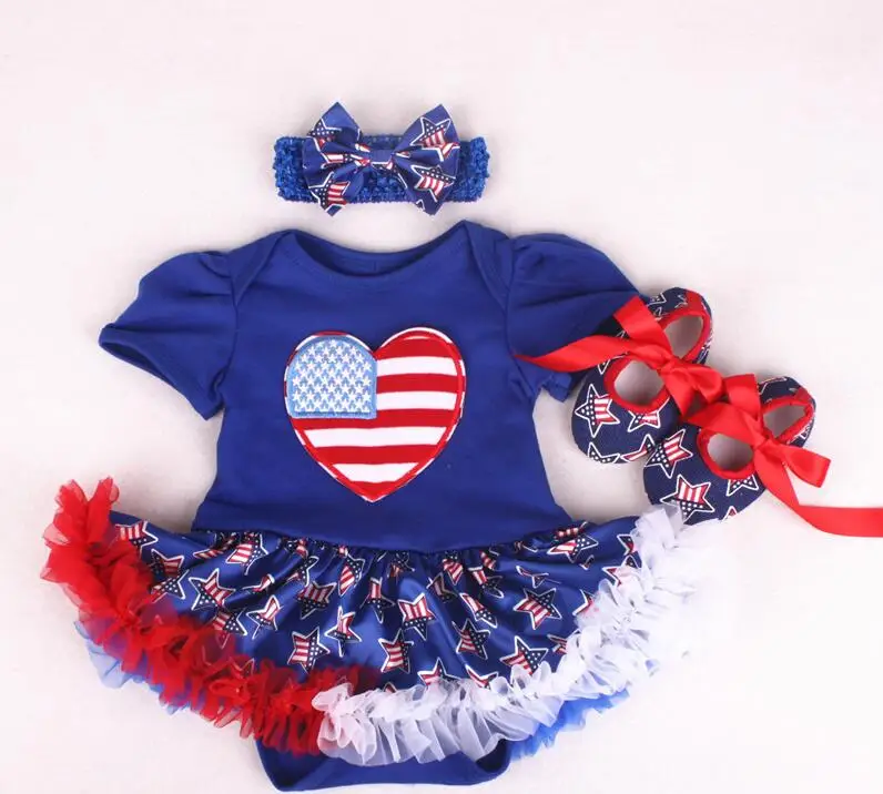 2019 New 4th Of July Rompers Kids Boutique Clothing Wholesale