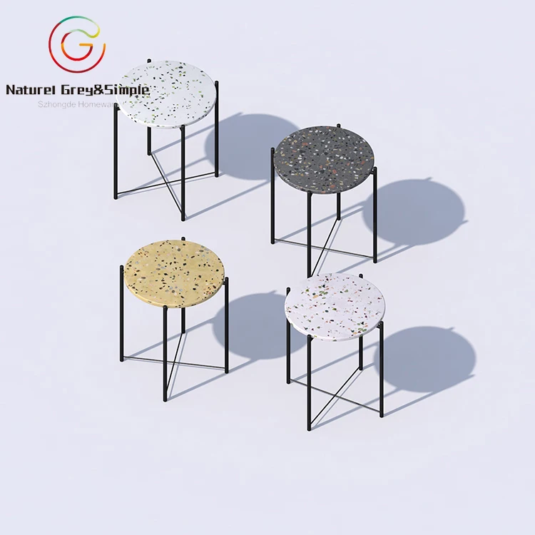 Terrazzo Waterstone Design Living Tea Table Top Terrazzo Table Top