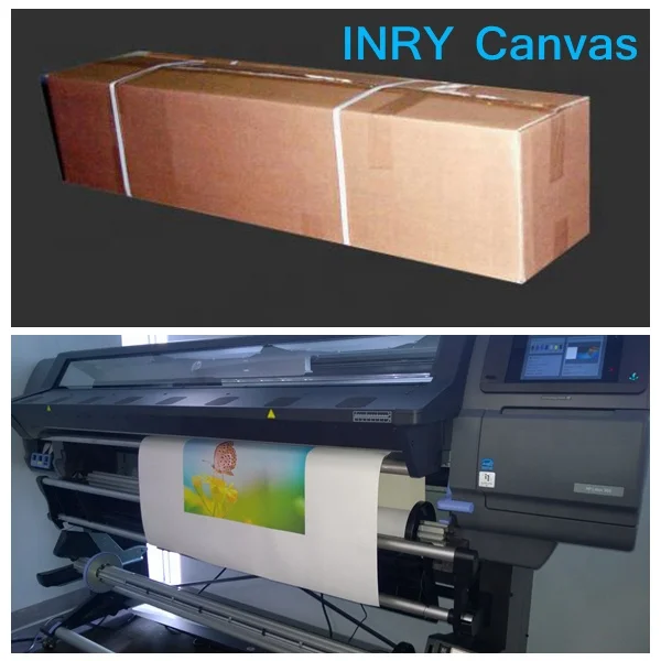 42 inch Polyester Cotton Inkjet Printing Blank White Artist Canvas Roll