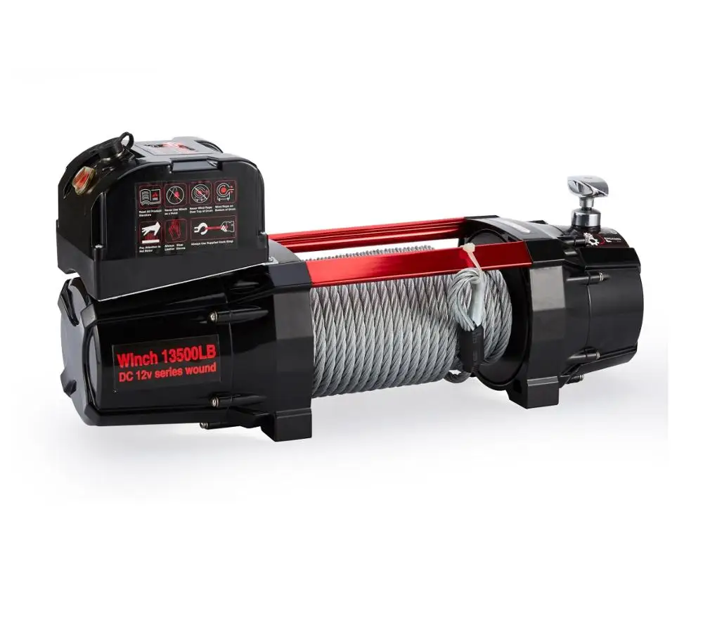 Высокое качество автомобиля электролебедка 13500lbs с синтетический трос