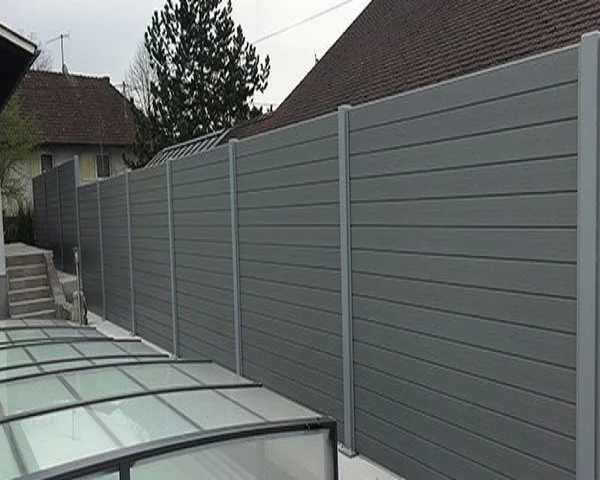 
European Design Anti-flaming Prefab Privacy WPC Garden Fence 