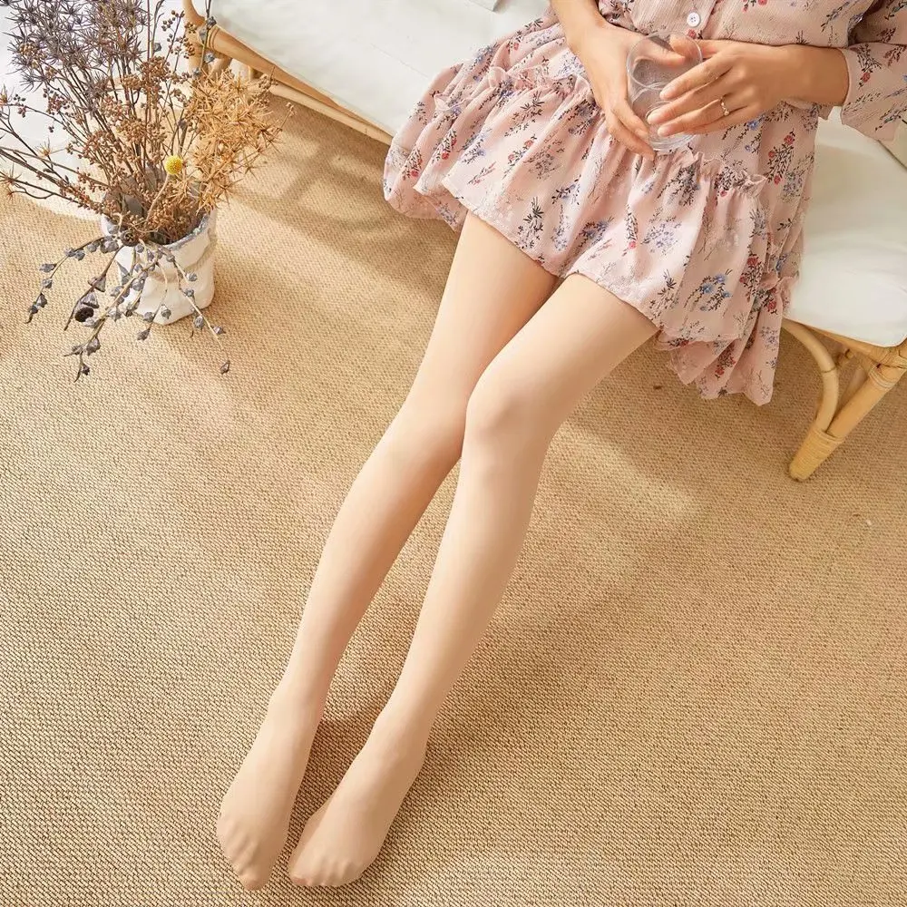 Manufacturers wholesale high quality stretch velvet fabric Color of skin pantyhose