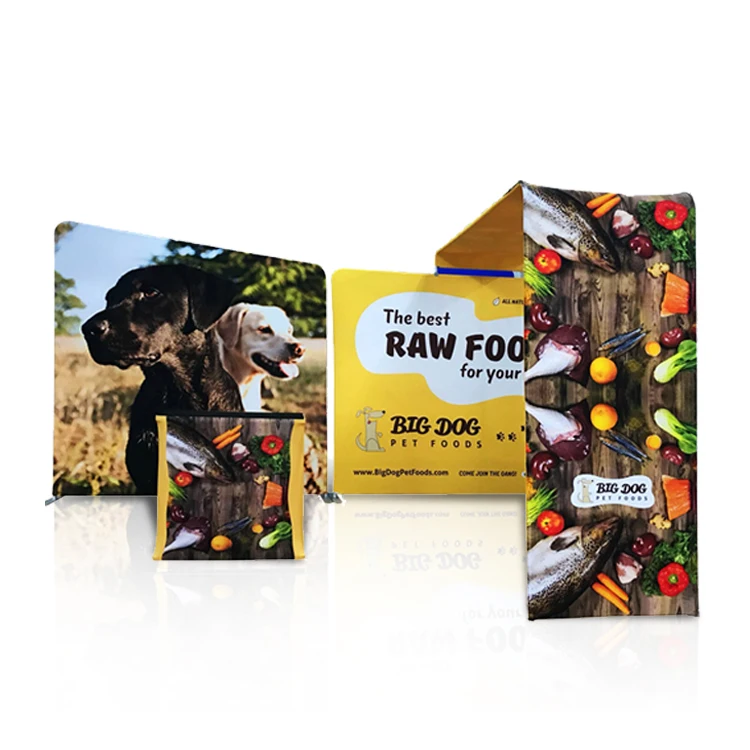 Hot Sales Portable Fabric Stalls Combination Booth Arch Exhibition Tension Fabric