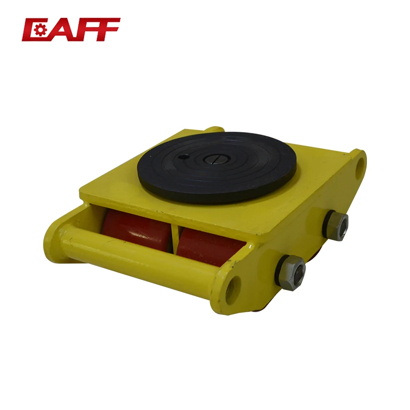 CRA 15T heavy duty machine moving skate roller Transport Cargo Trolley