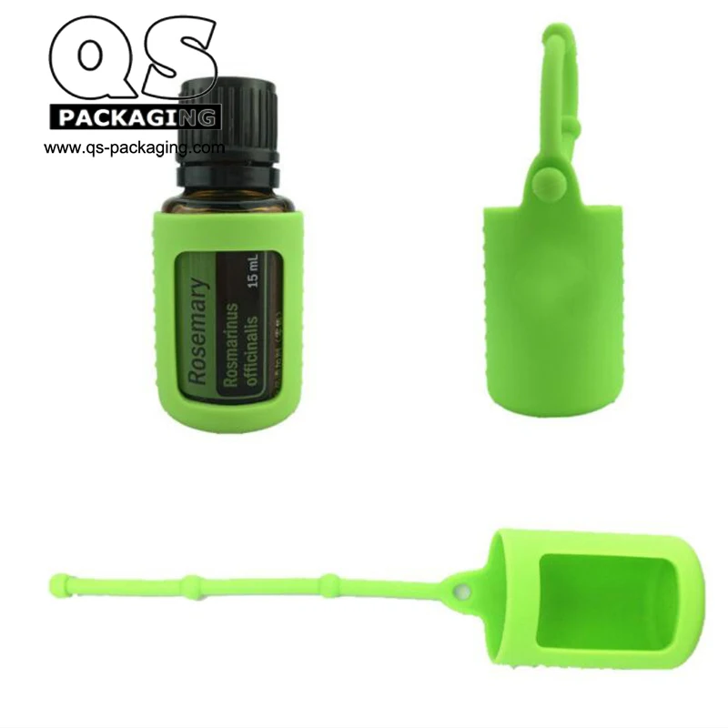 15ml amber doterra bottle with silicone holder