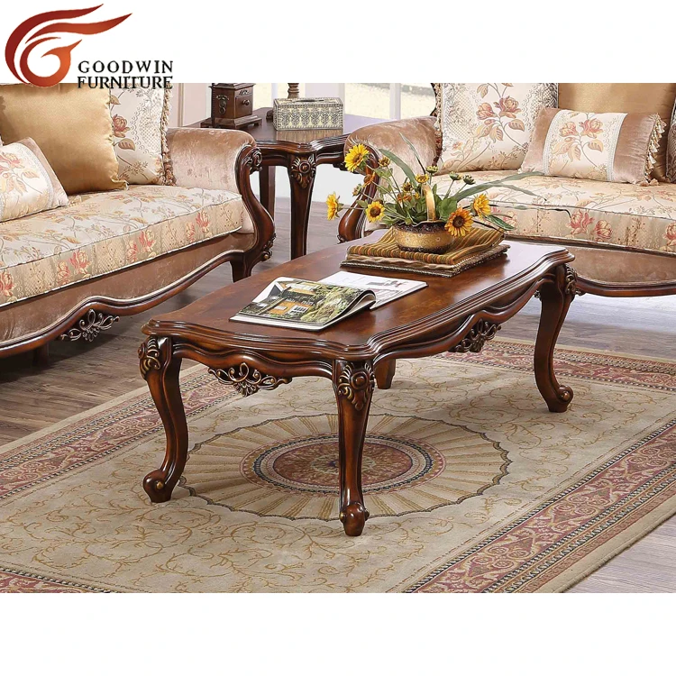 France American living room sofa set wooden funiture 7 seater classic sofa set single sofa chair 9868