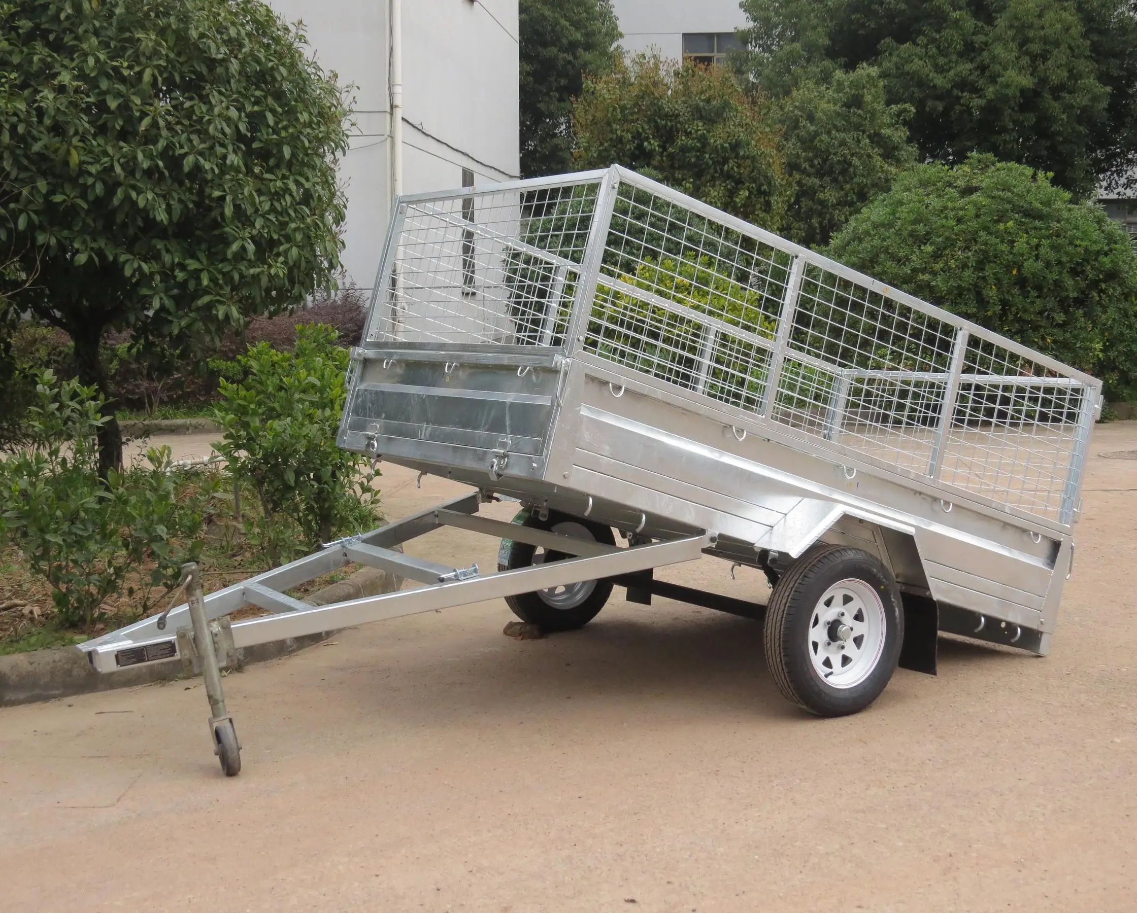 heavy duty latch tilting box trailer