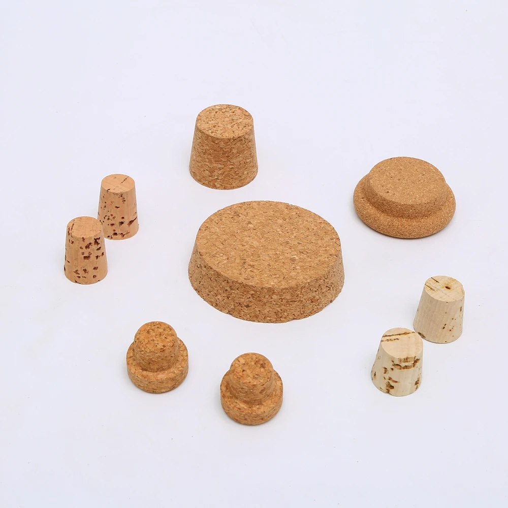 
China Manufactures Custom Glass Bottles cork Stoppers for jars 