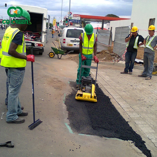 Материал для обслуживания дороги Go Green, заводская цена, высококачественный холодный смешанный асфальт высокого качества для мгновенной дорожной площадки