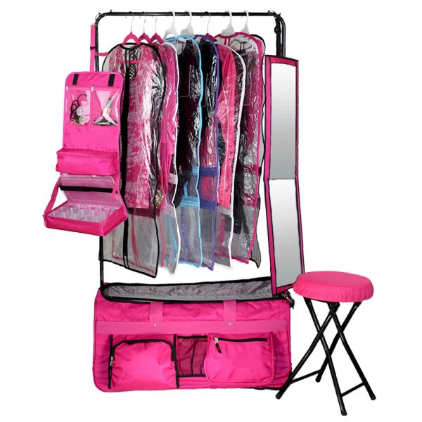 
Dance competition duffle bags with rack 