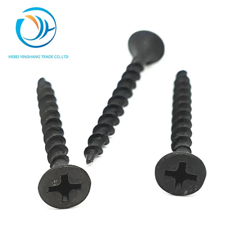 
bugle head black phosphated drywall screw 