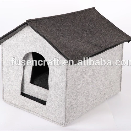 Handmade felt product animal cages luxury pet carrier pet house dog and cat bed pet houses
