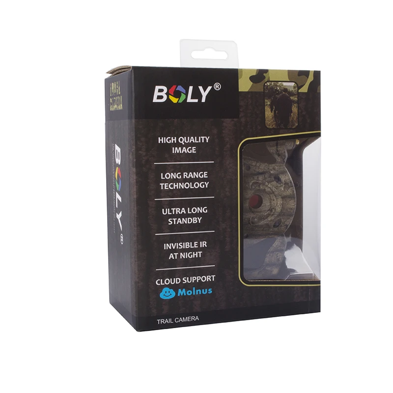 BolyGuard 4g Wireless Hunting Cameras MMS GPRS Cloud Service Multi Ways for 36MP Photo Videos Transmission Black IR No Glow Cam