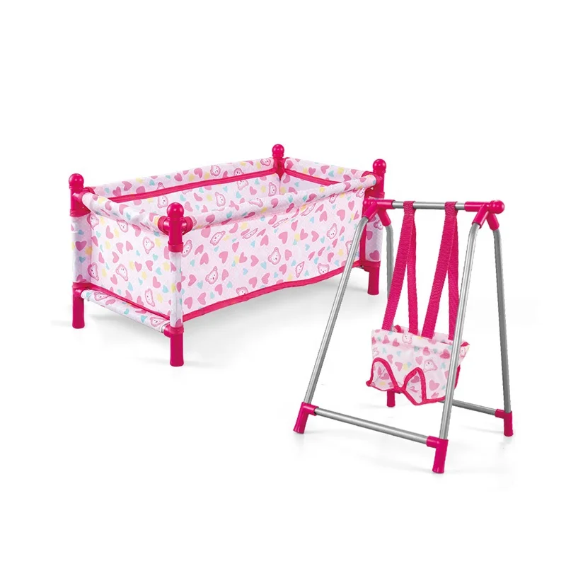 Early Childhood Educational Game 4 In 1 Multifunction Deluxe Newborn Funny Pretend Role Play Toy Baby Doll Stroller Set