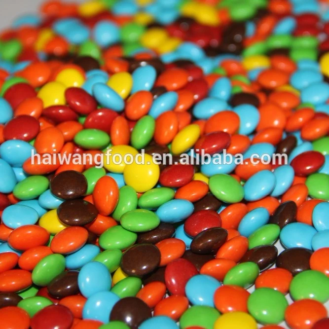 Шоколадные бобы в форме пуговиц