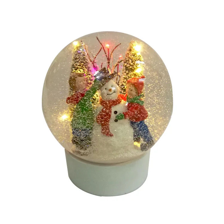 
Cheap Transparent Crystal Ball Silver Fawn Animal Beautiful Snow Globe Water Ball 