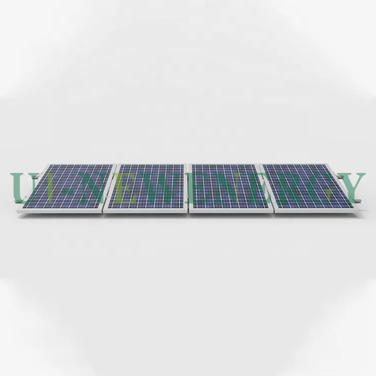 Flat concrete roof solar panel bracket mounting
