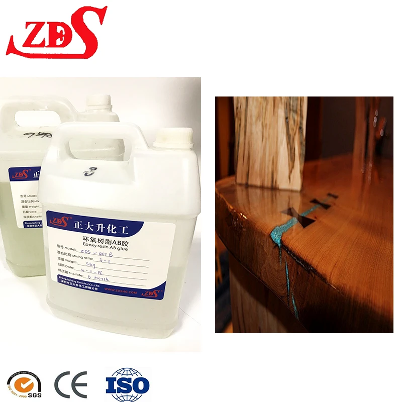 Pure Water Liquid Epoxy Resin AB Adhesive for Wood Table