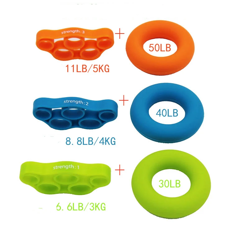 70mm Silicone hand grip ring strengthener finger exerciser