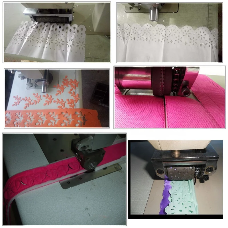 ultrasonic leather fabric lace sewing machine with CE