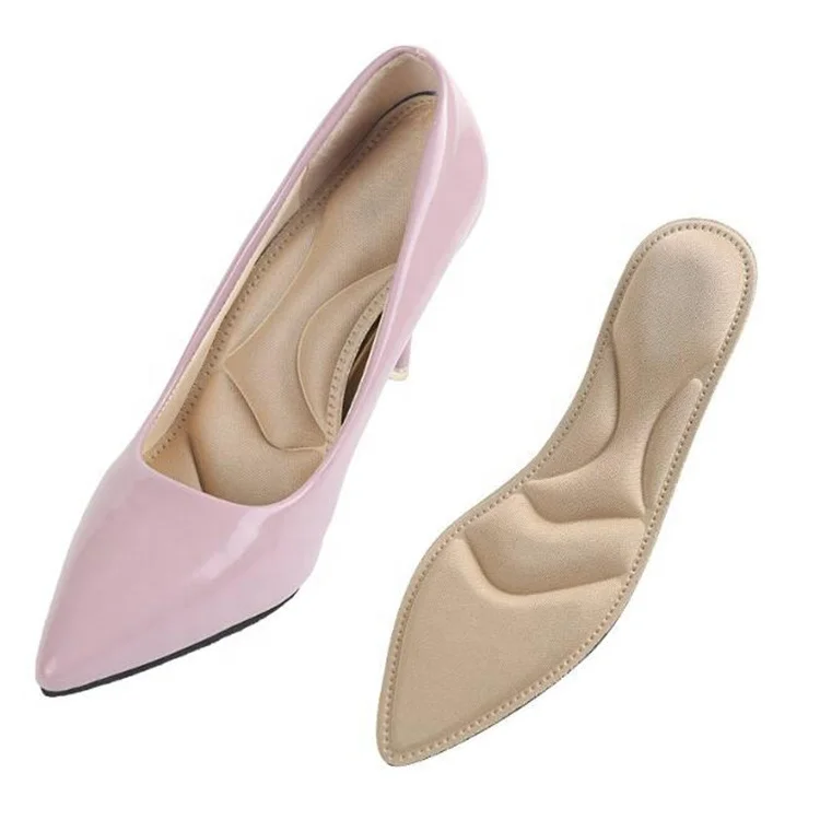 2019 New Design Breathable  4D Massaging Insole Memory Foam Insoles Pointy Women High Heel shoe Insole for Shock Absorption