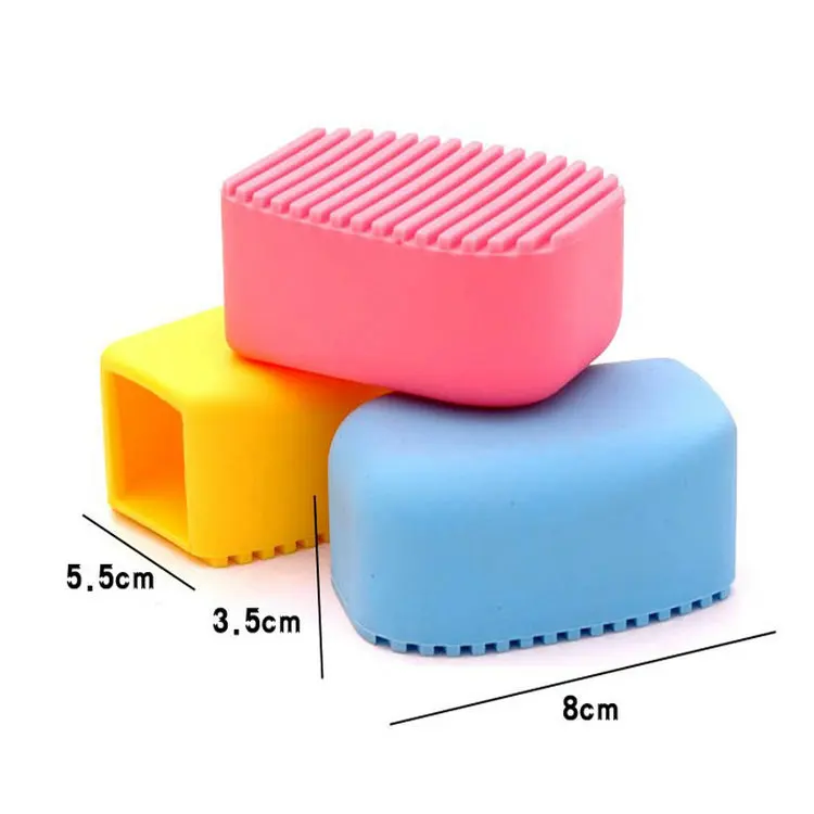 
Hand-held Candy Color Silicone Housework Cleaning Mini Cleaning Brush Laundry Washboard 