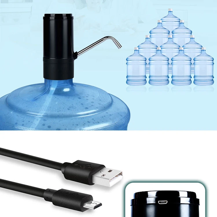 Intelligent wireless portable press electrical water bottle pump