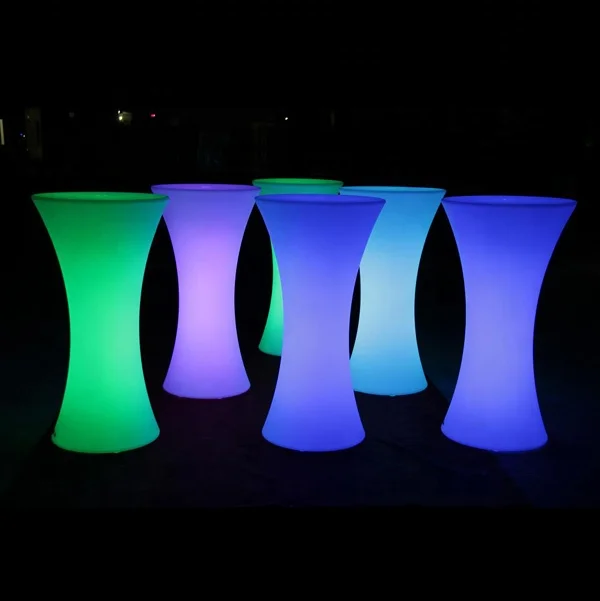 Комнатный и наружный пластиковый светодиодный Банкетный коктейльный стол/светодиодный стол для мероприятий