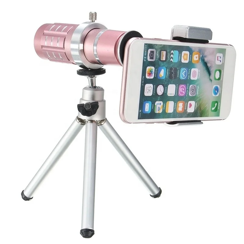 Good Quality 12X Zoom Telephoto Lens for Smart Phones 4 Colors