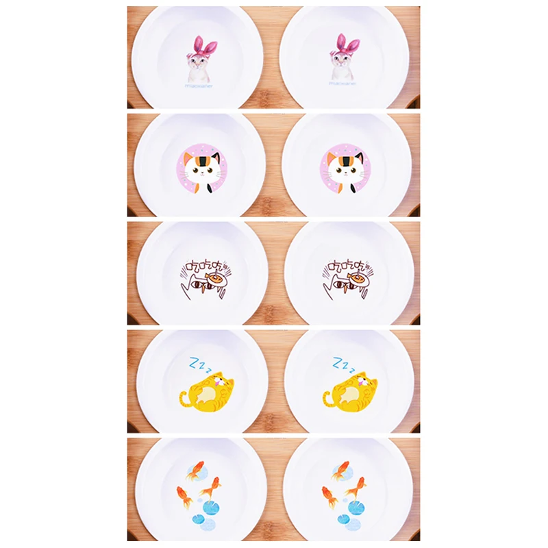 
Miaoxianer Wholesale Bamboo Cat Bowl Inclined Dog Bowl With Ceramic Double Bowl 