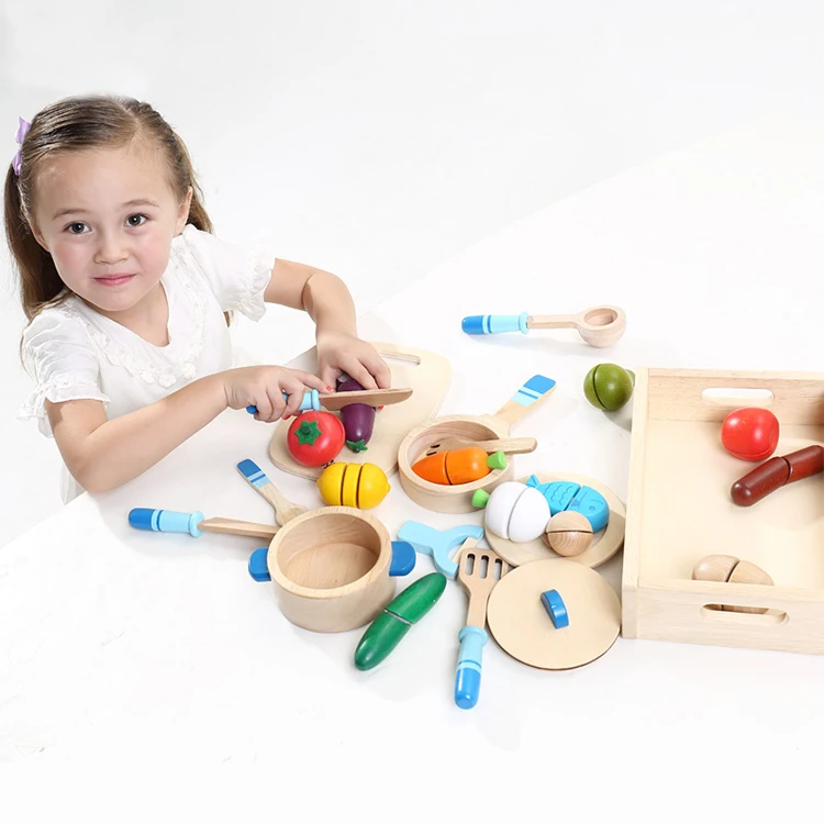 Multi Function Creative Kid Early Educational Wooden Fruit Cutting Toy