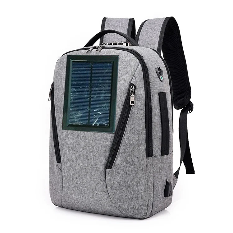 2024 Best Selling solar panel USB backpack power bank bag solar power backpack