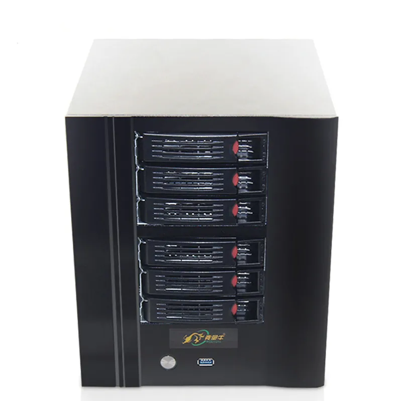 6bays wifi nas case hot swapfor 6 hard drive with 250w power supply
