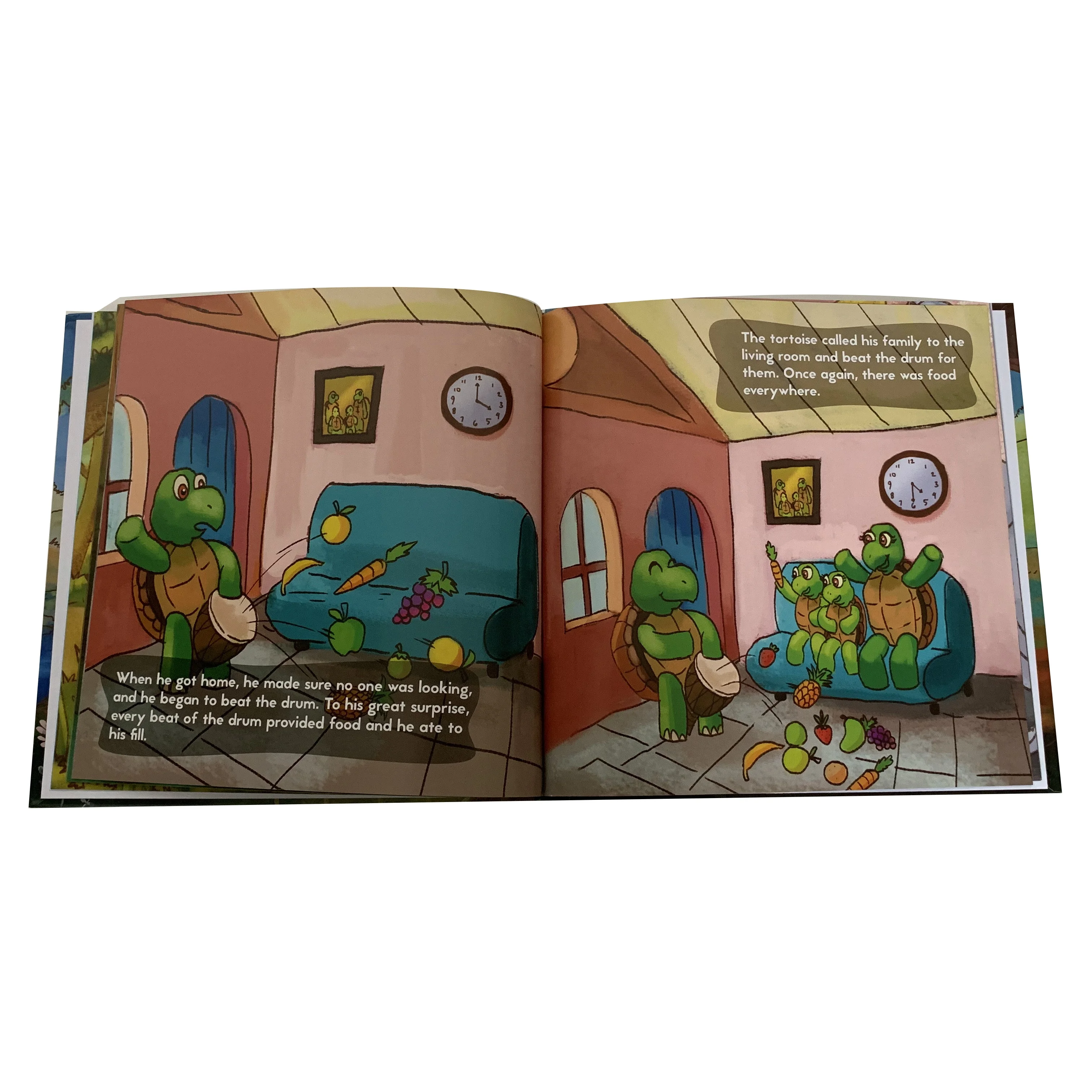 
custom print design children story hardcover book print 