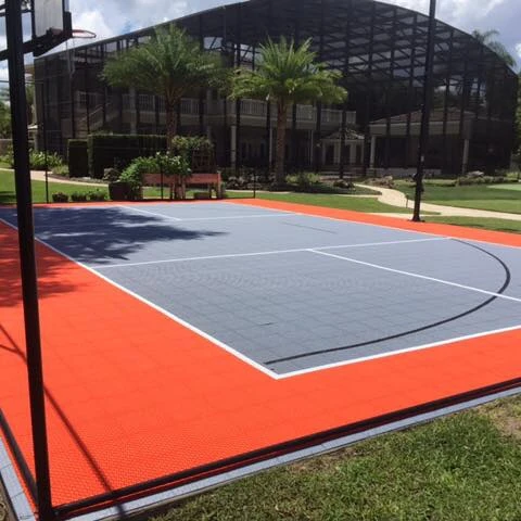 China portable outdoor interlocking outdoor basketball court surface