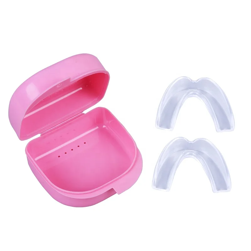 Mouthguard with Vented Case Sports Safety Gear Strapless Mouth Guard for Youth And Adults  BPA Free