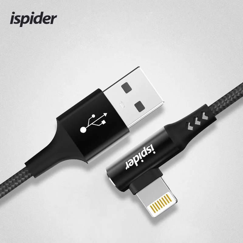 Для iphone зарядный кабель для ipad зарядное устройство кабель 90 градусов usb зарядный кабель