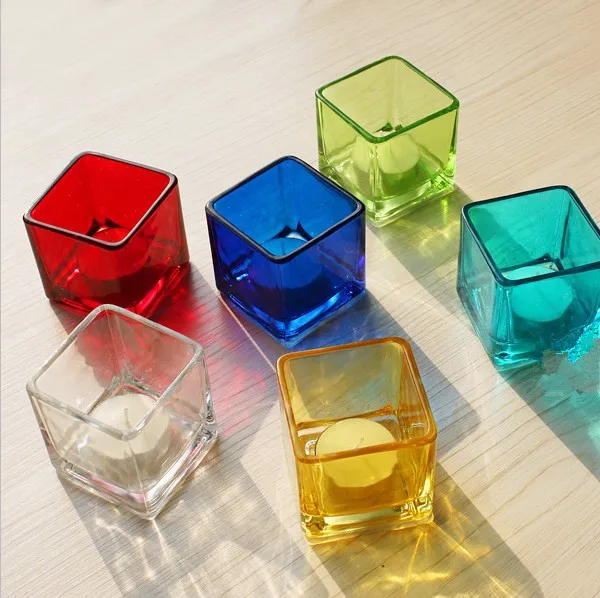 Mini Clear Cube Glass Terrarium Planter Succulent Plant Pot for Indoor Plant