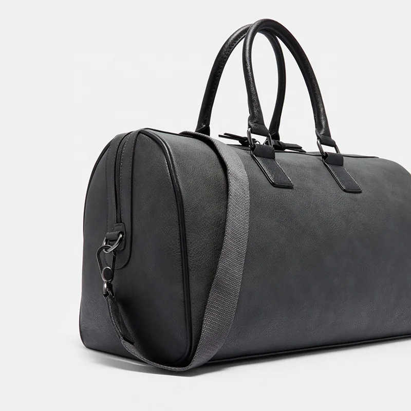 Custom Large Capacity Outdoor Girls Shoulder Duffel Travel Bag Leather Men