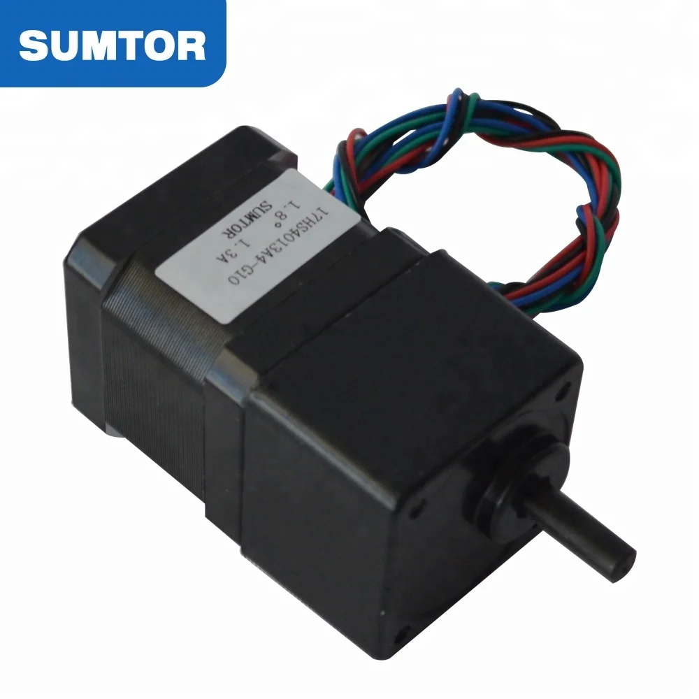 40-миллиметровый гибридный высокоскоростной шаговый двигатель Nema 17 с квадратным редуктором 10: 1