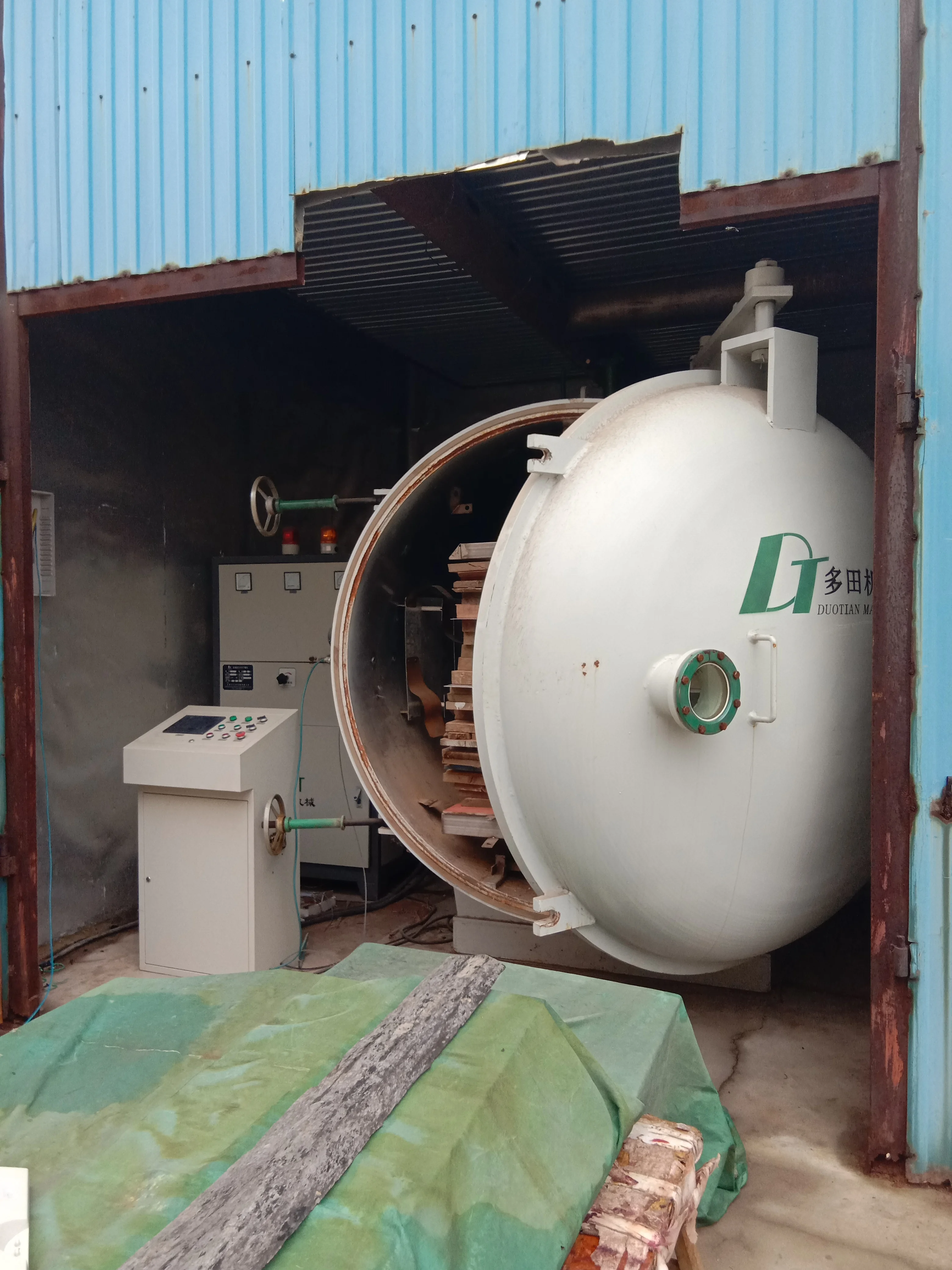 HF vacuum drying kiln for all kinds of wood