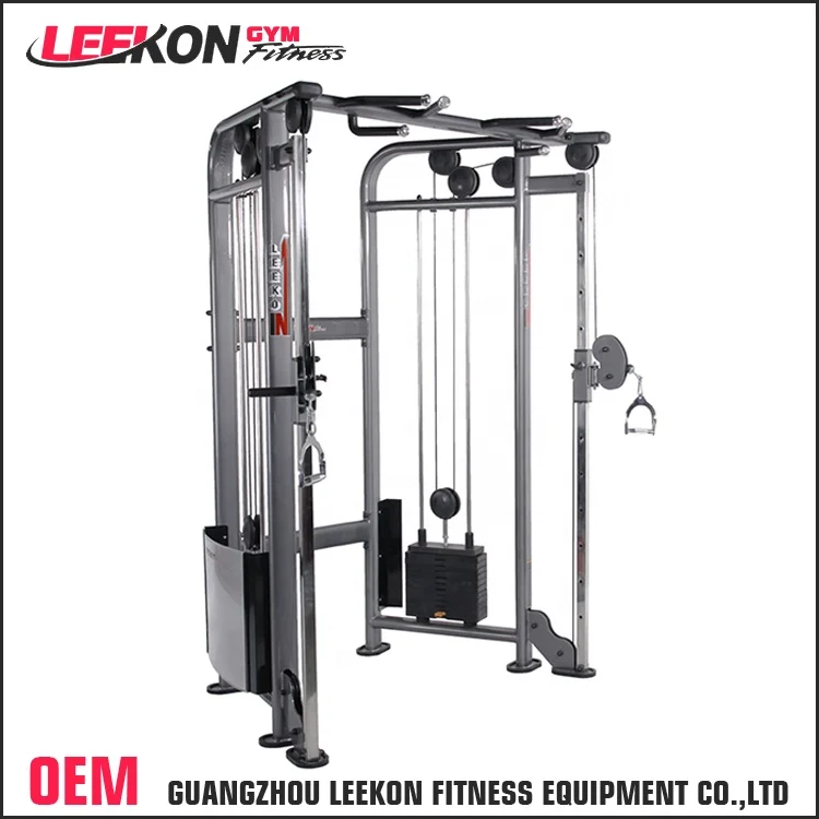 Leekon Professional Life Fitness Dual Adjustable Pulley Commercial Adjustable Pulley Multi Function Strength Trainer Machine
