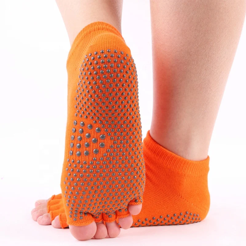 
Custom your own design bamboo open toe socks women for yoga 