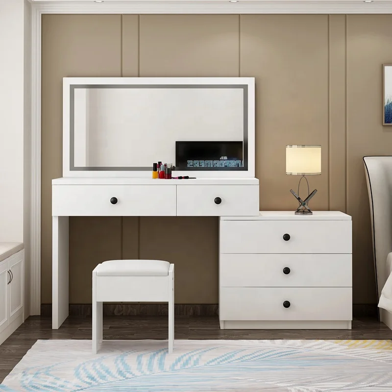 Stylish Wooden Furniture Dressing Table Furniture With Mirror