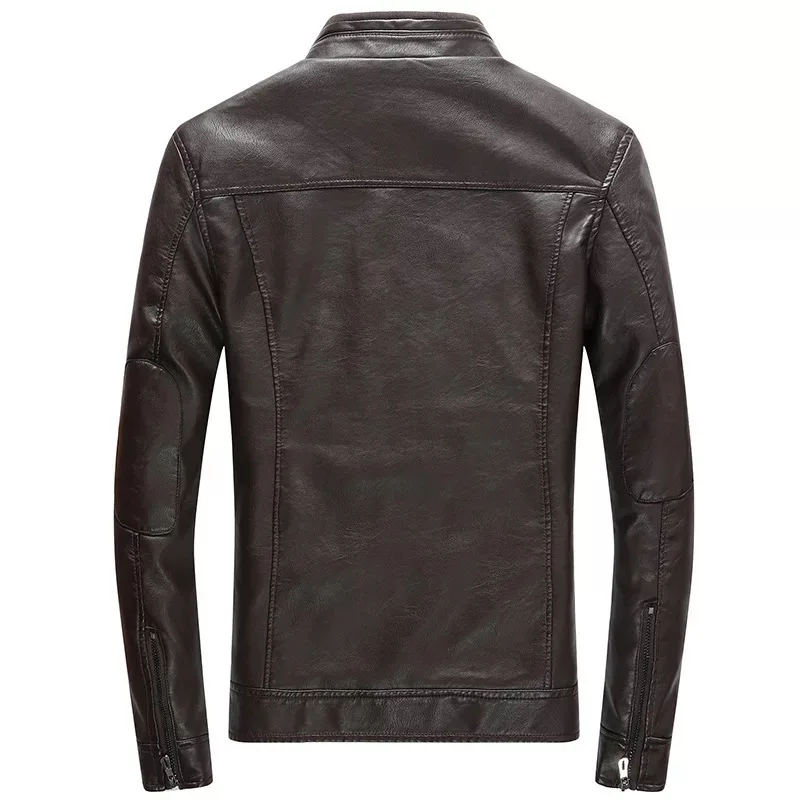 2021 New style custom korean mens motorcycle leather jacket