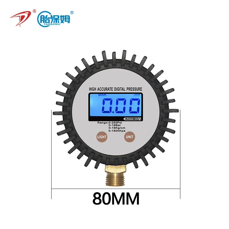  Цифровой манометр 220psi 15 бар 1800 кПа кг/см2 от